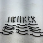 Lot Of 25 Belwith Antique Brass Cabinet Or Drawer Pulls No Screws. Fixed Price $45.00.