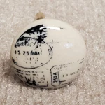 Ceramic Drawer Pulls Knobs SET/12 Cabinet Kitchen Bath Travel Stamp Pier India. Fixed Price $29.00.