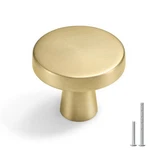 Goldenwarm 30 Pack Brushed Brass Kitchen Cabinet Knobs - Solid Round Drawer K.... Fixed Price $85.64.