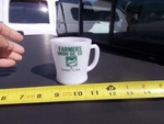 Tyndall South Dakota Farmers Union Oil Coop Fire King Coffee Cup Old Logo. Fixed Price $25.00.