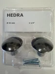 Ikea Hedra Drawer Knob Anthracite 1-1/4'' 500.461.52 New In Package Set Of. Fixed Price $12.91.