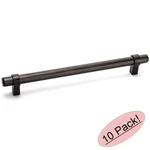 *10 Pack* Cosmas Oil Rubbed Bronze Euro Cabinet Bar Pulls #161-224ORB. Fixed Price $80.95.