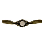 Amerock Burnished Brass Oatmeal Ceramic Center 3"CC Cabinet Handle Pull BP861-BB. Fixed Price $11.97.
