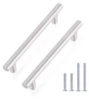 Gobrico Cabinet Handles 7.5" Hole Centers,brushed Nickel, 30 Count. Fixed Price $21.99.