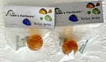 2 Lewis Dolin Melon Transparent Amber Brushed Nickel Drawer Cabinet Knobs Pulls. Fixed Price $9.99.