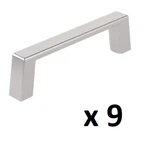 *9* Richelieu Eglinton 3 In. Brushed Nickel Modern Rectangular Bar Pull. Fixed Price $29.99.