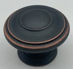 Liberty 1-3/8" Harmon Knob Oil Rubbed Bronze Copper Highlights Set Of 11. Fixed Price $15.99.