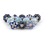 Craft Trade Ceramic Cabinet Knobs For Kitchen & Drawers - Blue Boho Dresser Pull. Fixed Price $32.28.