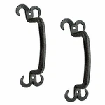 Renovators Supply Black Wrought Iron Cabinet Handle 4.5 Inches Long Rustic De.... Fixed Price $48.09.