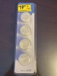 New 4-PACK Brainerd 1-3/8" Elegant Marble Knobs Satin Nickel 3083027. Fixed Price $8.00.