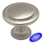*5 Pack* Cosmas Cabinet Hardware Satin Nickel Round Knobs #5560SN. Fixed Price $5.45.