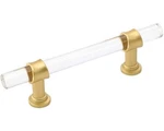 5 Pack Inch Kitchen Cabinet Handles Gold Drawer Pulls Crystal Acrylic Brushed. Fixed Price $18.00.