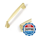 Jiasenbao 10 Pack Gold Cabinet Pulls 3.75" Hole Center Brushed Brass Drawer Hand. Fixed Price $81.30.