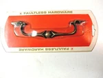 Faultless Hardware 1960S Usa 283 Drop Bail Pull Handle 6" Centers Dark Brass Mcm. Fixed Price $19.90.