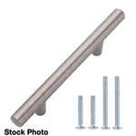 3" Hole Center Satin Nickel Modern Straight Euro Bar Cabinet Handle Pull 10-PACK. Fixed Price $15.00.
