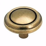 Amerock BP989-R1 Regency Brass 3/8" Ring Mushroom Cabinet Knobs (5 Pack). Fixed Price $9.00.