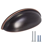 Homotek 6 Drawer Bin Cup Pulls Dresser Pack, Oil Rubbed Bronze. Fixed Price $26.55.