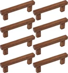 8-PIECE Walnut Wood Drawer Pulls 3.78" Hole Center Kitchen Cabinet Handles. Fixed Price $31.20.