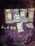 Knob Hill Clear Glass Handle Pulls With Fixings. Fixed Price $35.00.
