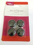(4) Better Homes And Gardens Beaded Oil Rubbed Bronze Cabinet Drawer Knobs. Fixed Price $12.00.