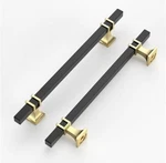 Romatee 10 Pack 6.3 INCH(160MM) Cabinet Pull Black And Gold Kitchen. Fixed Price $30.00.