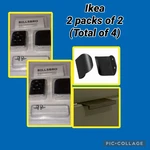 Two Packs Ikea Billsbro Handles Black Anthracite, 9/16 " 4 Count Total. Fixed Price $38.00.