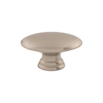 Flat Oval 3/4" Length Cabinet Knob Brushed Satin Nickel - Hardware. Fixed Price $8.15.