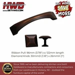 Square Knob Ribbon Pull Handle Kitchen Bath Cabinet Drawer Furniture Oil Bronze. Fixed Price $40.87.