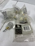 Lot Of Vtg Drawer Knob Belwith P35-CA3 1-3/8" Or 35MM Crysacrylic Solid Brass. Fixed Price $28.00.
