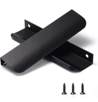 10 Pack Satanga Edge Black Finger Pull For Cabinets Kitchen Concealed Drawer.... Fixed Price $35.99.