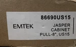 Emtek 86690US15 Jasper 8" Cabinet Pull - Satin Nickel *read*. Fixed Price $17.99.