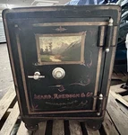 1888 Sears Roebuck & Co Cast Iron Safe Or Strongbox Pat June 12. Fixed Price $1250.00.