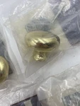 *4 New Belwith 1.5 Round Polished Brass Cabinet KNOBS-P772-3. Fixed Price $14.49.