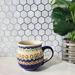 Manufaktura Boleslawcu Poland Blue Floral Polish Bubble Pot Belly Mug 16OZ. Fixed Price $27.91.