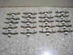 Vintage Cabinet Door Drawer Pull Lot Of 12 W/porcelain Knob By National Lock. Fixed Price $39.99.