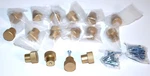 16 Gold Metallic Tone Drawer Pulls Knobs Kitchen Wardrobe Dresser 1". Fixed Price $11.99.
