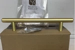 Belwith-keeler B076753-RLB Contemporary Bar Pull 128MM Center, Royal Brass 10 Pk. Fixed Price $37.00.