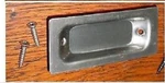 National Hardware Flush Pulls Satin Nickel Finish Qty 8 (E-3). Fixed Price $19.35.