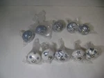 Artncraft 10 Knobs Grey & White Cream Rare Hand Painted Ceramic Cabinet. Fixed Price $11.25.