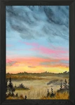 Midwest Sunset Framed Wall Art Poster Canvas Print Picture. Fixed Price $40.55.