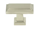 Atlas Homewares 290-BRN Sutton Place 1-7/16" Rectangular Knob Brushed Nickel 3PK. Fixed Price $14.86.