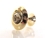 6 Wisdom Stone Felicia Polish Gold 1.29" Cabinet Knob With Clear Crystal Accent. Fixed Price $29.99.