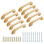 Cabinet Pulls Drawer Handles 3.7" Hole Centers 10 Pcs Wood Kitchen Hardware. Fixed Price $18.99.
