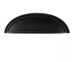 Emtek Cup Cabinet Pull, 4" C-to-c, Flat Black 86173US19. Fixed Price $10.02.