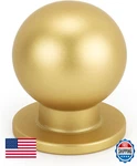 Haliwu 30-PACK Brushed Brass Round Cabinet Knobs Kitchen Drawer Pulls. Fixed Price $77.45.