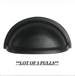 *5 Pack* Belwith Keeler Oil Rubbed Bronze 3"CC Solid Brass Cup Pulls K343. Fixed Price $29.95.
