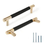 Zernmiarder Knurled Cabinet Pulls Pack, 6 Inch 128MM 5 C/c, Black. Fixed Price $14.05.