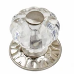 Pack Glide Rite 1.25" Satin Nickel Clear Crystal Acrylic Cabinet Drawer Knob. Fixed Price $18.00.