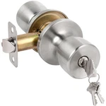Hosom Door Knob With Lock And Key, Keyed Entry 1 Pack, Satin Nickel. Fixed Price $15.99.
