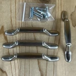 Amerock Windham Drawer Pulls Set Of 4 Satin Nickel Spoon Foot. Fixed Price $8.80.